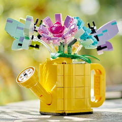 LEGO Creator 3in1 Flowers in Watering Can Toy to Welly Boot to 2 Birds on a Perch, Animals Set for Girls, Boys & Kids, with 3 Butterfly Toys, Makes a Great Desk Accessory, Nature Gift 31149