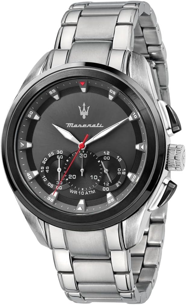 Maserati Men's Watch, TRAGUARDO Collection, Made of Steel - R8873612015 - Silver
