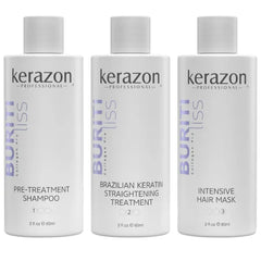 Kerazon Professional Brazilian Keratin Straightening Treatment KIT 2fl.oz Buriti Liss Collagen Pro For all hair types