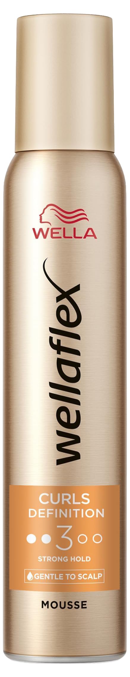 Wella Wellaflex Curl Defining Mousse - Strong Hold, Perfect Definition, Natural Finish, Silicone Free, Dermatologically Tested - 200ml