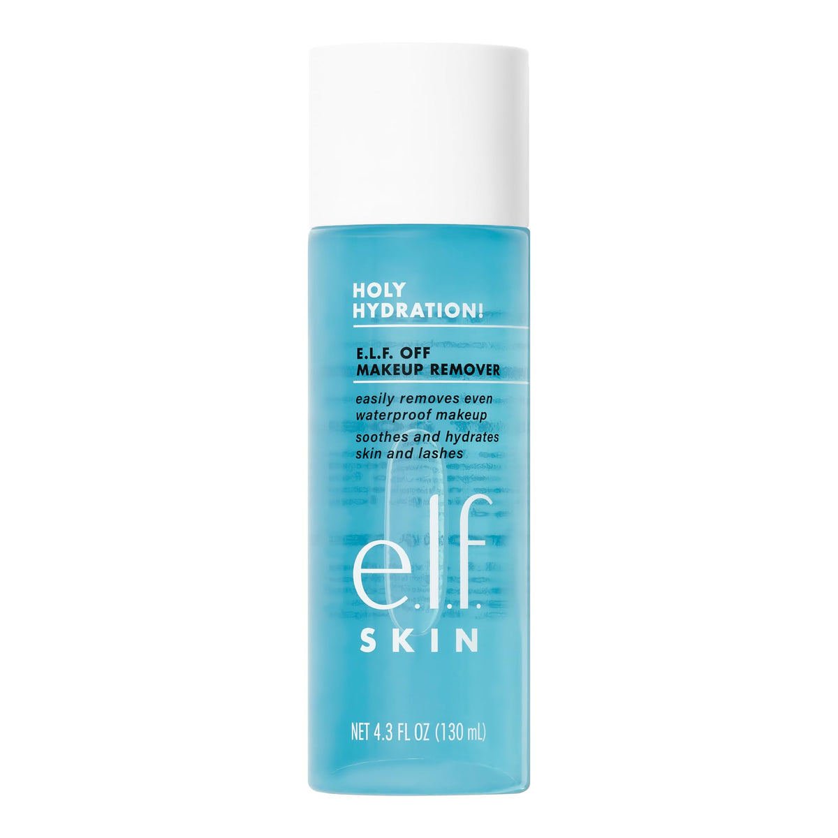 e.l.f. SKIN Holy Hydration! e.l.f. Off Makeup Remover, Liquid Makeup Remover for Eye, Lip & Face Makeup, Gentle Formula, Vegan & Cruelty Free, 130 ml