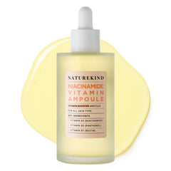 NATUREKIND Niacinamide Vitamin Ampoule – 20,000ppm Vitamin B3 Serum with Panthenol – Helps Improve the Look of Uneven Tone, Dull Skin, and Fine Lines – Korean Skincare, 100ml, 3.38 fl. oz