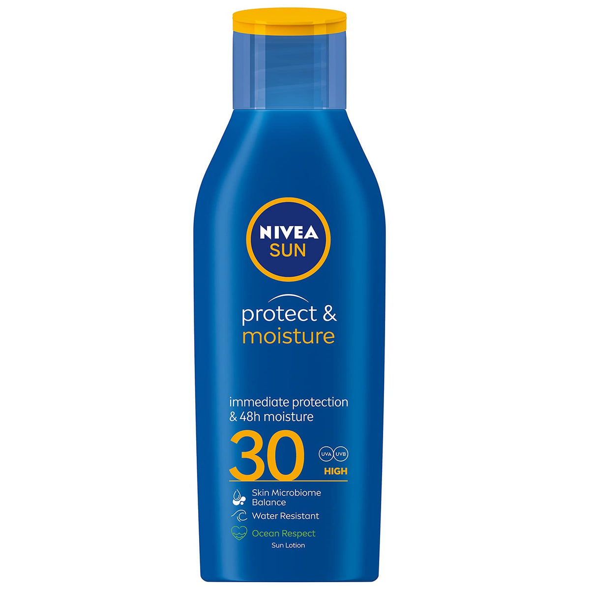 NIVEA SUN Lotion, UVA & UVB Protection, Protect & Moisture, SPF 30, 200ml