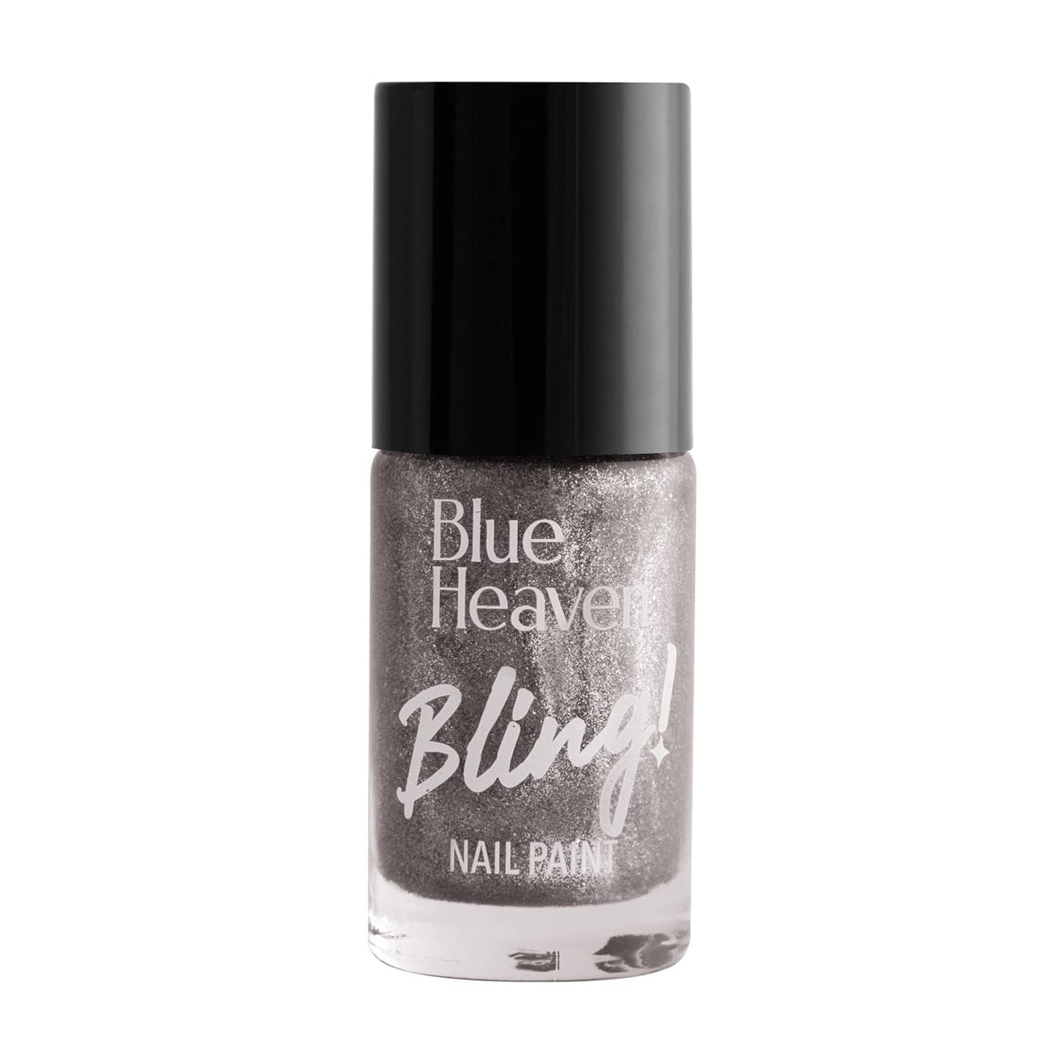 Blue Heaven Bling Nail Paint Long Wearing, Grey Pearl - 763, 8gm