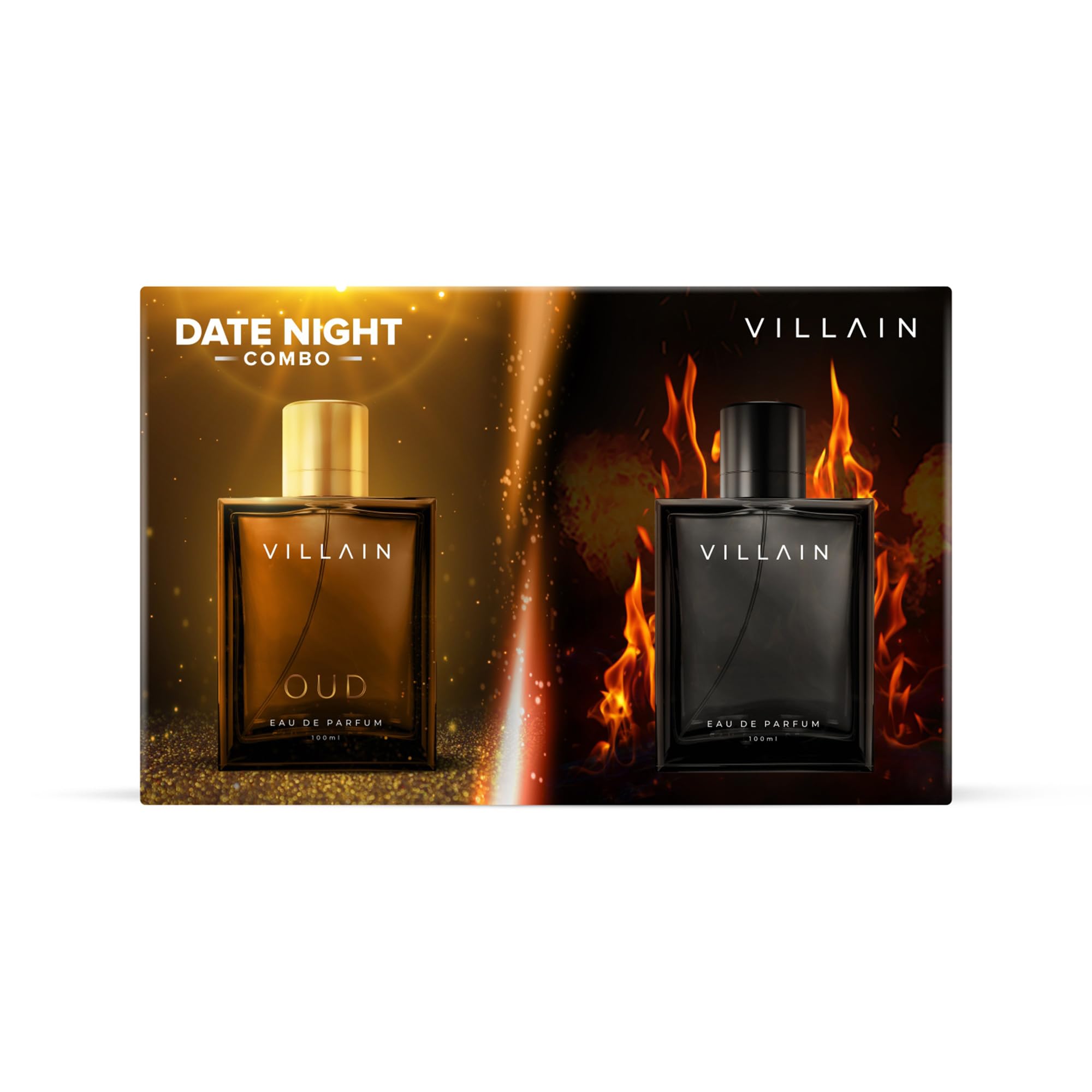 Villain Date Night Combo, Classic & Oud EDP for Men, Gift for Men, Luxury Perfume for Men - 100ml*2 (200ml)