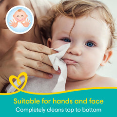 Pampers Complete Clean Baby Wipes with Aloe Vera Lotion for Hands & Face, 6 Packs, 384 Count