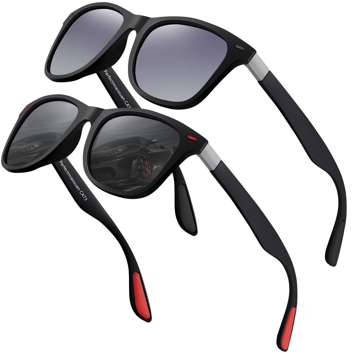 Polarized Sunglasses Mens Womens Cool Fishing Driving Hiking Ultralight Retro Wrap Around Travel sun glasses UV Protection