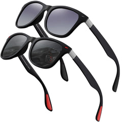 Polarized Sunglasses Mens Womens Cool Fishing Driving Hiking Ultralight Retro Wrap Around Travel sun glasses UV Protection