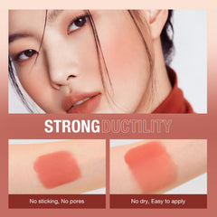 HONPOLO Blush Cream Repair Capacity Brighten Complexion Natural Nude Makeup Blush Stick Nude Makeup, Contouring and Highlighting, Improves Complexion, Waterproof Mousse Texture Long-Lasting (#1)