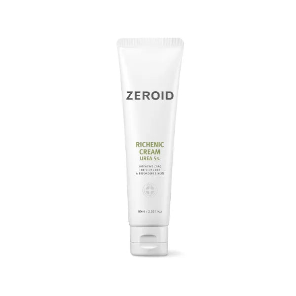 ZEROID | Richenic Cream with Urea 5% | Intensive Skin Care for Dry & Disordered Skin | Korean Face Moisturizer | Skin Lotion for Barrier Repair | Korean Dermocosmetic Skincare | 2 fl oz (60ml)