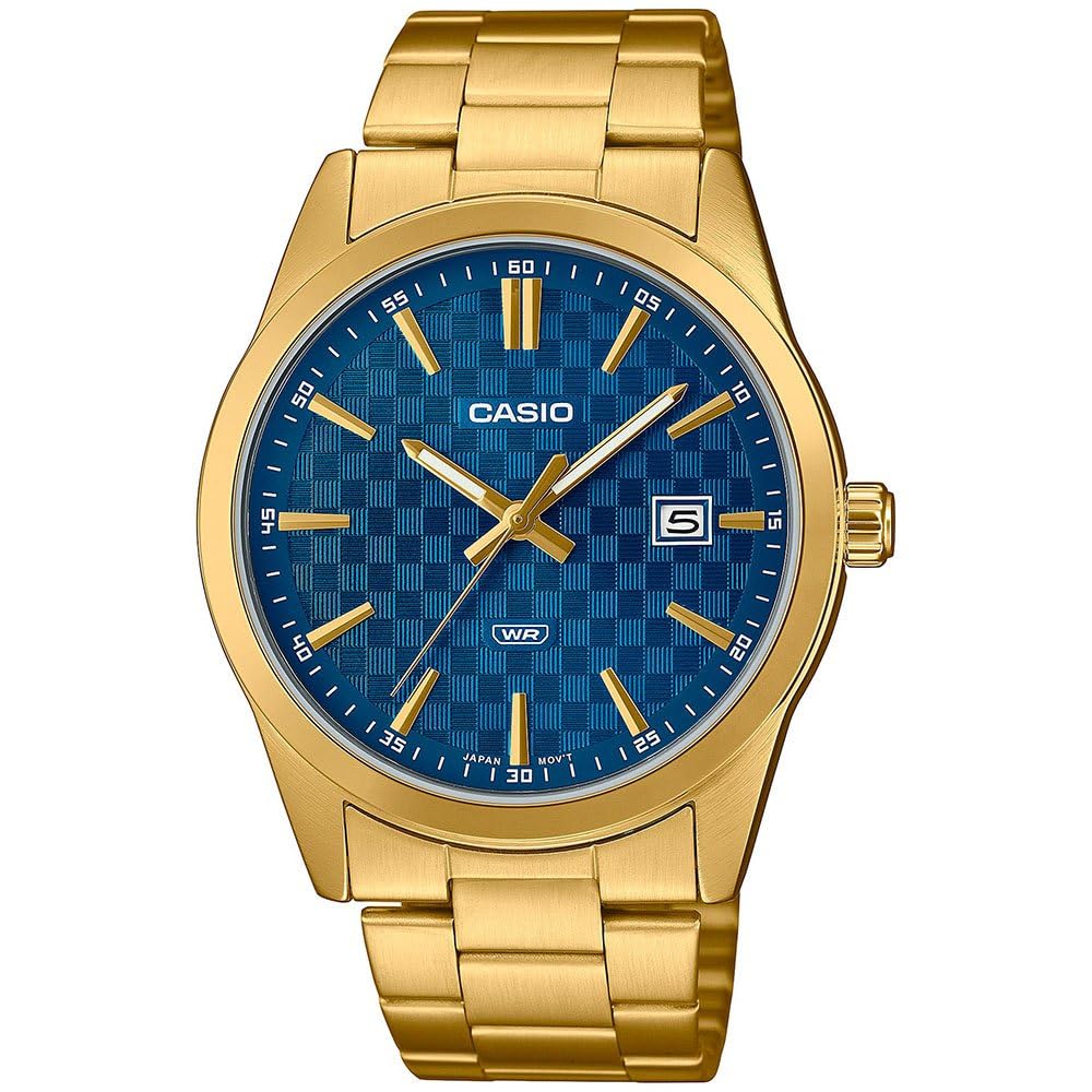 Casio Men's Watch - MTP-VD02B-1EUDF Gold / Blue