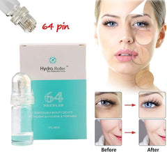 KASTWAVE Hydra Needle Roller, Derma Roller Titanium Microneedling Make Skin Bright And White Restore Skin Elasticity with 0.50Mm