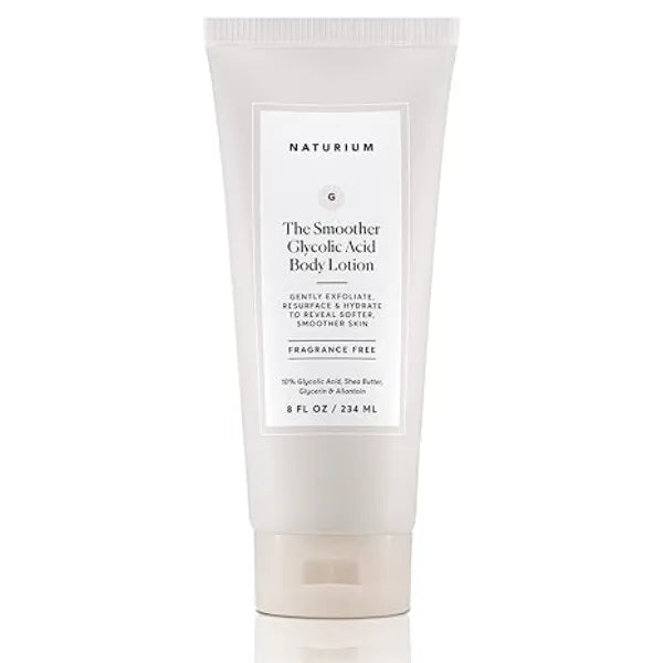 Naturium The Smoother Glycolic Acid Body Lotion, Resurfacing & Exfoliating Treatment, with 10% Glycolic Acid, 8 oz 234 ml