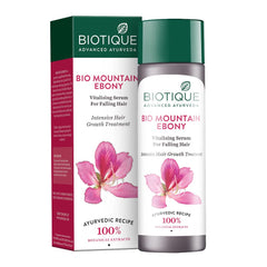 Biotique Bio Mountain Ebony Vitalizing Serum For Falling Hair Intensive Hair Growth Treatment, 120ML, Multi