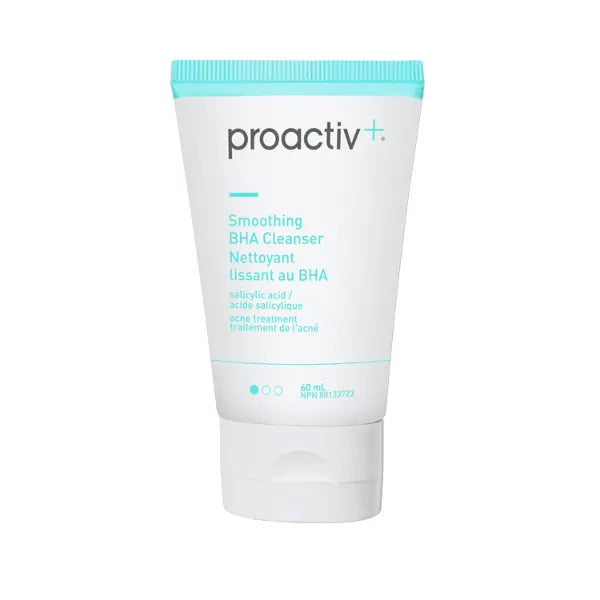 Proactiv+ Smoothing BHA Cleanser, 6 oz, Unscented Acne Treatment for All Skin Types, 1% Salicylic Acid Cleanser with Soothing Aloe