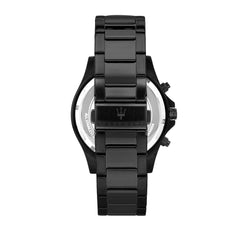 Maserati SFIDA Men's Watch, Chronograph, Quartz - R8873640011, Black/White, 44mm, Bracelet, Black/White, 44mm, Bracelet