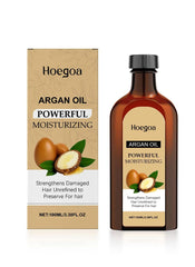 Hoegoa Moroccan Argan Oil for Hair Growth, Natural Hair Styling Oil, Hairs Care Essential Oil Improves Frizz, Adds Luster And Is Not Greasy, 100ml/3.38fl oz