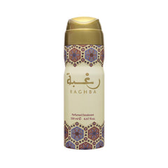 Lattafa Raghba 200ml deodrant fresh oriental fragrances for men and women