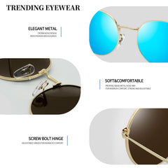Joopin Polarized Semi Rimless Sunglasses Men Women, Classic Half Frame Sun Glasses UV400 Protection