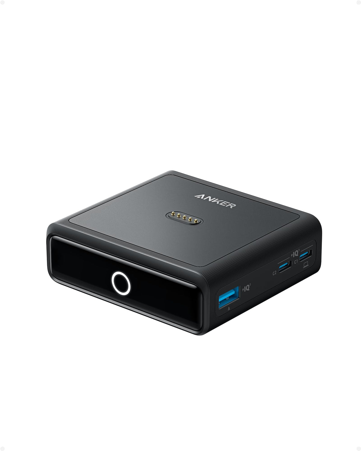 Anker Charging Base, 100 W Fast Charging with 4 Ports, for Anker Prime Power Bank, Compatible with MacBook, iPhone 15/15 Plus