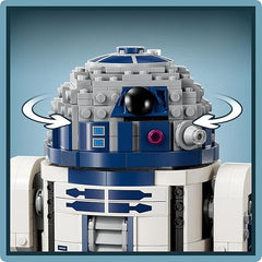 LEGO Star Wars R2-D2 Model Set, Buildable Toy Droid Figure for 10 Plus Year Old Kids, Boys & Girls, with 25th Anniversary Darth Malek Minifigure and Decoration Plaque, Memorabilia Gift Idea 75379