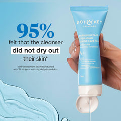 Dot & Key Barrier Repair Hydrating Gentle Face Wash With Probiotic, Hyaluronic, pH 5.5,Sulphate Free, 100ml
