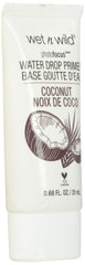 Wet n Wild Photo Focus Water Drop Primer, Hydrating Primer with Hyaluronic Acid, Cream to Liquid Texture, Cruelty-Free & Gluten-Free - Coconut