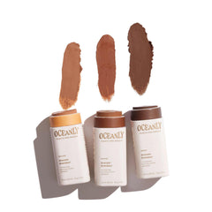 ATTITUDE Oceanly Plastic-Free Lightweight Bronzer Stick, Titanium Dioxide-Free, EWG Verified, Vegan & Cruelty-free Makeup, Coffee, 8.5 grams