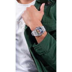 GUESS US Men's Rainbow Ombre Multifunction Watch