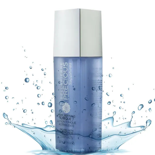 Bellapierre Precious Sapphires Diamond-Infused Pore Refining Tonique – Natural Facial Toner with Chamomile, Honey & Cucumber Extracts for Soothing Refreshment - 150ml