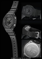 G-Shock Casio Unisex-Adult Quartz Watch, Analog-Digital Display and Plastic Strap GA-2100-1AER