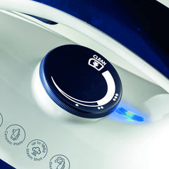 KENWOOD Steam Iron Steam Station 2600W with 1.8L Water Tank Capacity, Ceramic Soleplate, 180g Steam Shot, Anti Drip, Auto Shut Off, Self Clean Function SSP20.000WB White/Blue