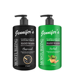 Jennifer's Hand Wash - Herbal & Charcoal, 2 x 1 Liter