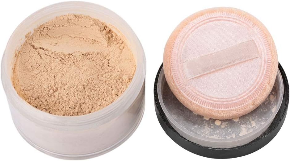 Face Loose Powder, Oil Control Long-lasting Waterproof Whitening Makeup Setting Powder, Face Makeup Setting Powder Longlasting Smooth for Shine Silky Look(02)
