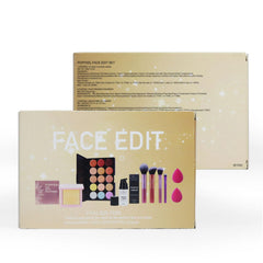 Makbeaty Facial and Lip Set,Holiday Makeup Gift Set Include15 Color Concealer Palette, Makeup Brush, Makeup Powder, Makeup Sponge, Smooth and Blur Primer.