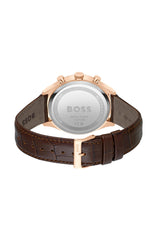 Hugo Boss GREGOR Men's Watch, Analog - Brown / Blue