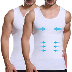 Lgtfy Mens Compression Shirt Slimming Shapewear Tank Top Workout Vest