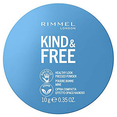 Rimmel London Kind & Free Talc-Free Pressed Powder Foundation with Aloe Vera & Tapioca - Cruelty-Free & Vegan - 10g - 35oz, Shade 20 Light