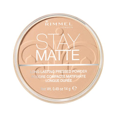 Rimmel London Stay Matte Pressed Powder, Amber, 14g