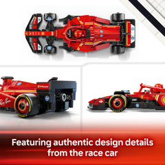 LEGO Speed Champions Ferrari SF-24 F1 Race Car Toy with a Collectible Formula 1 Driver Minifigure - Model Kits for 10+ Year Old Boys & Girls or Adult Motorsport Fans 77242