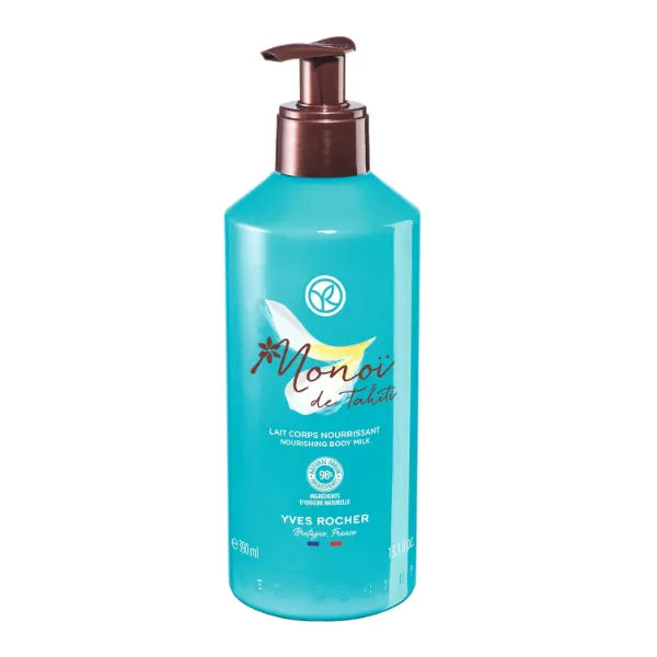 Yves Rocher Monoi de Tahiti Monoi Moisturizing Body Milk Coconut and Tiare Scent Lotion All Skin Types 390 ml./13.1 fl.oz