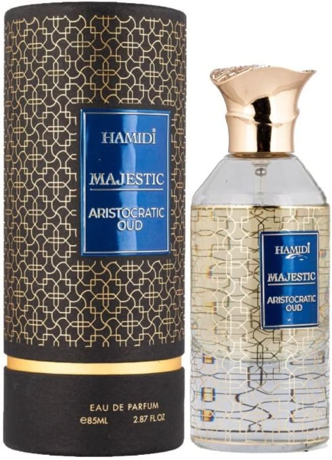 Hamidi Majestic Aristocratic Oud Perfume for Unisex Oriental Eau De Parfum 85ml, Perfumes for Men and Women