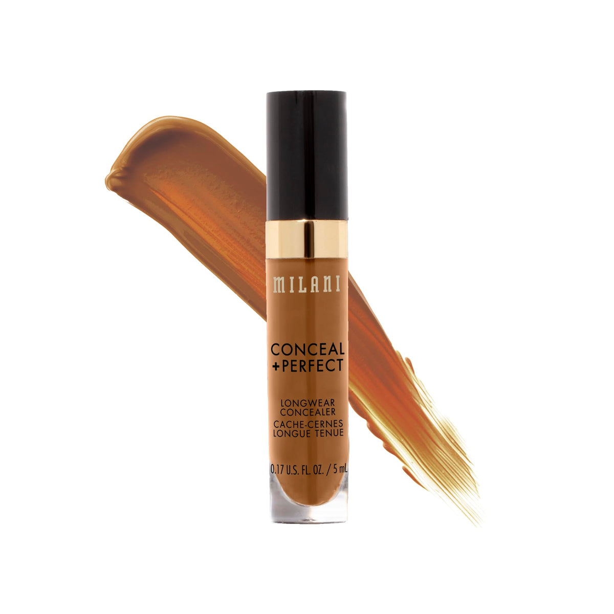 Milani (Warm Almond) - Conceal + Perfect Longwear Concealer - Warm Almond (5ml) Vegan, Cruelty-Free Liquid Concealer - Cover Dark Circles, Blemishes & Skin Imperfections for Long-Lasting Wear