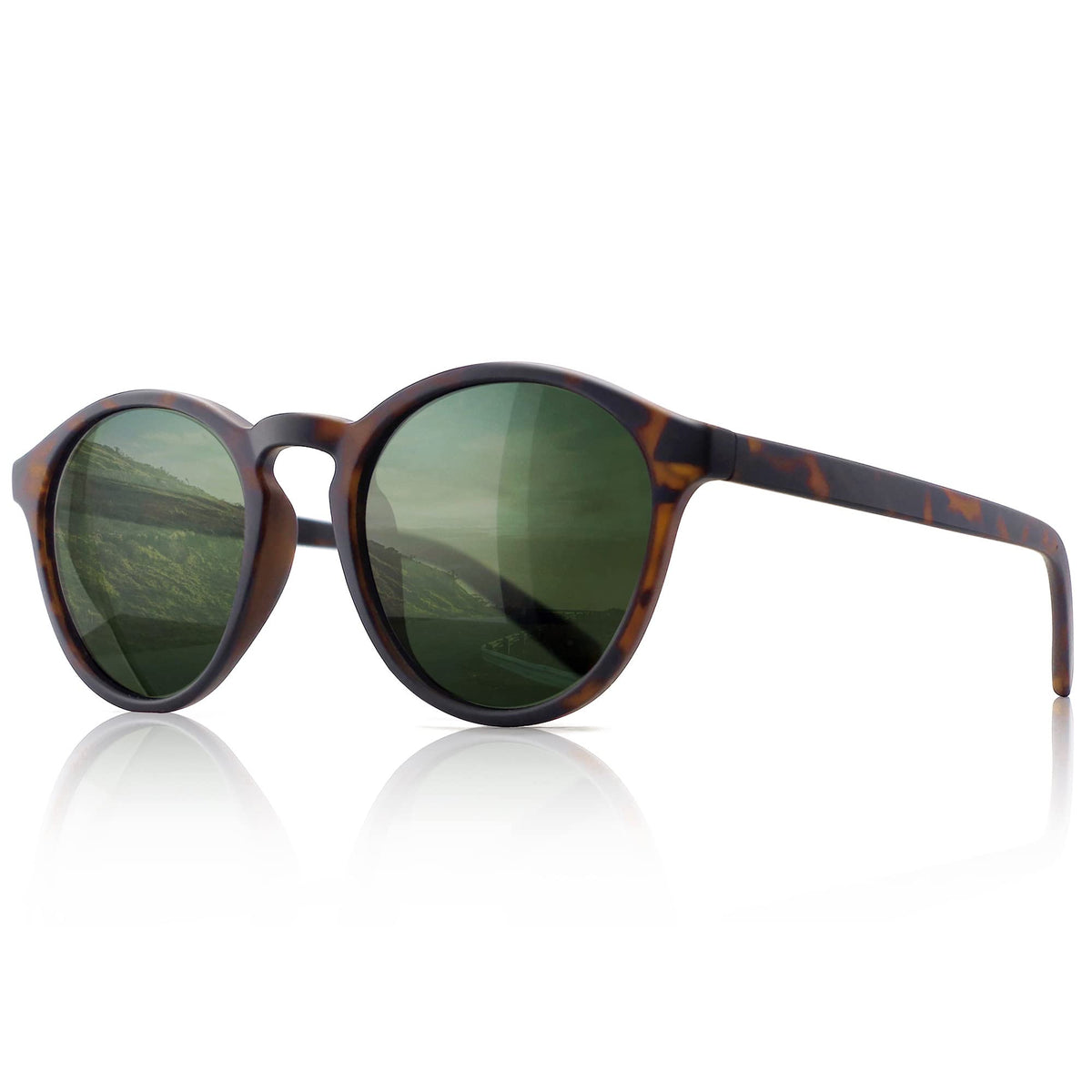 SUNGAIT Women's Classic Vintage Round Polarized Sunglasses Retro Style UV400 SGT166