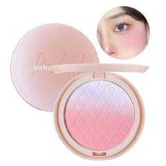 SYOSI Face Matte Pressed Powder Blush, Lasting Lightweight Blendable Soft Gradient Blush Highlighter, Natural-Looking Highly Piamented Facial Contour Highlight Gradient Blush Powder Makeup