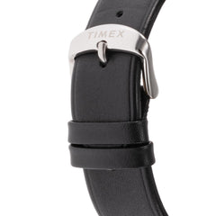 Timex Men's Analogue Quartz Watch with Leather Strap TW2W22800, Black, TW2W22800