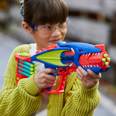 Nerf DinoSquad Terrodak, 12 Nerf Elite Darts, Dinosaur Design, 4 Dart Toy Foam Nerf Blaster for Kids Outdoor Games