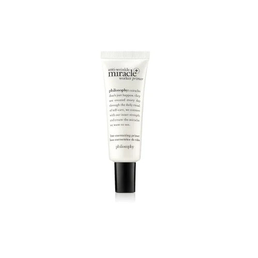 philosophy anti-wrinkle miracle worker line-correcting face primer with vitamin C & coconut oil - fills in lines and smooths skin for even makeup application - 0.9 fl oz