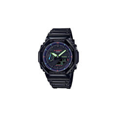 Casio G-Shock Analog-Digital World Time Watch - Black / Black / Multicolor