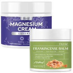 Dersie Relax & Nourish Bundle: Magnesium Cream + Frankincense Balm